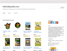 Tablet Screenshot of nascarpredict.com